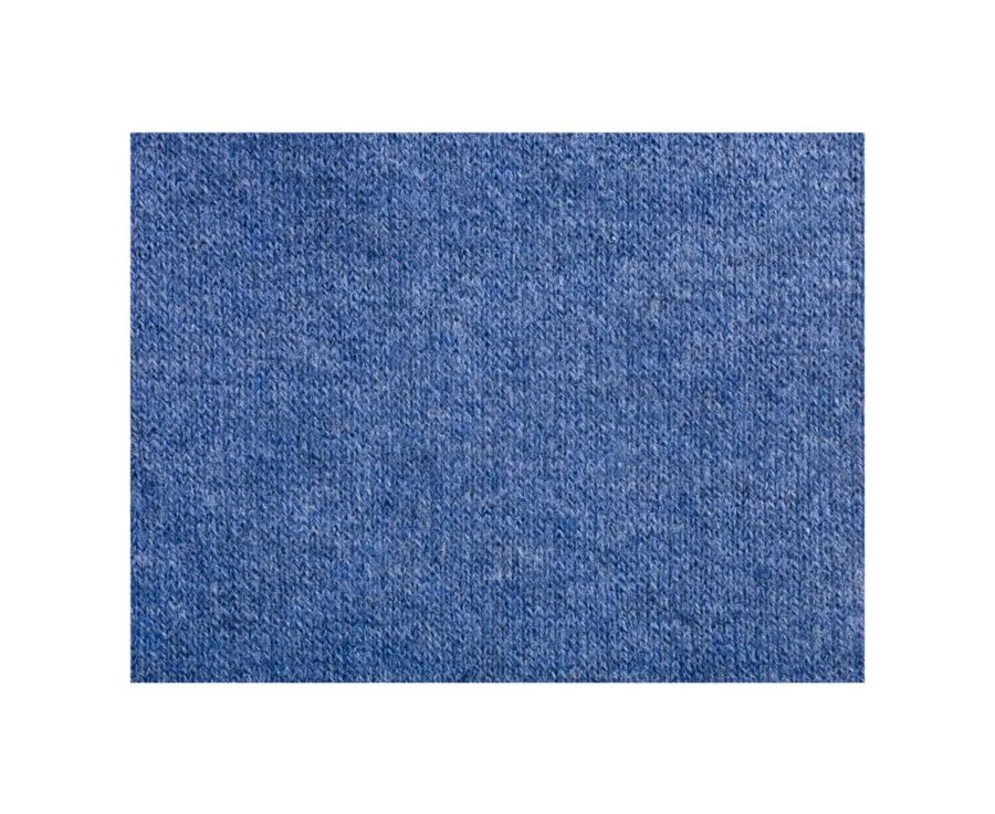Men's Middle Blue Melange Thin Cotton Socks