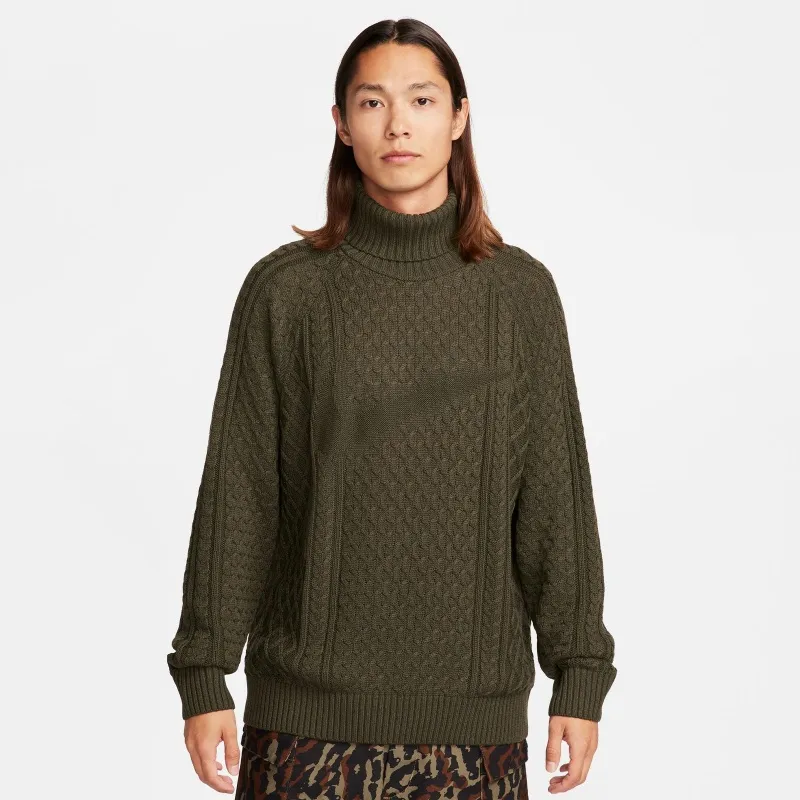 NIKE LIFE CABLE KNIT TURTLENECK SWEATER FB7770325