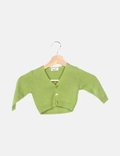 NoName Chaqueta verde punto
