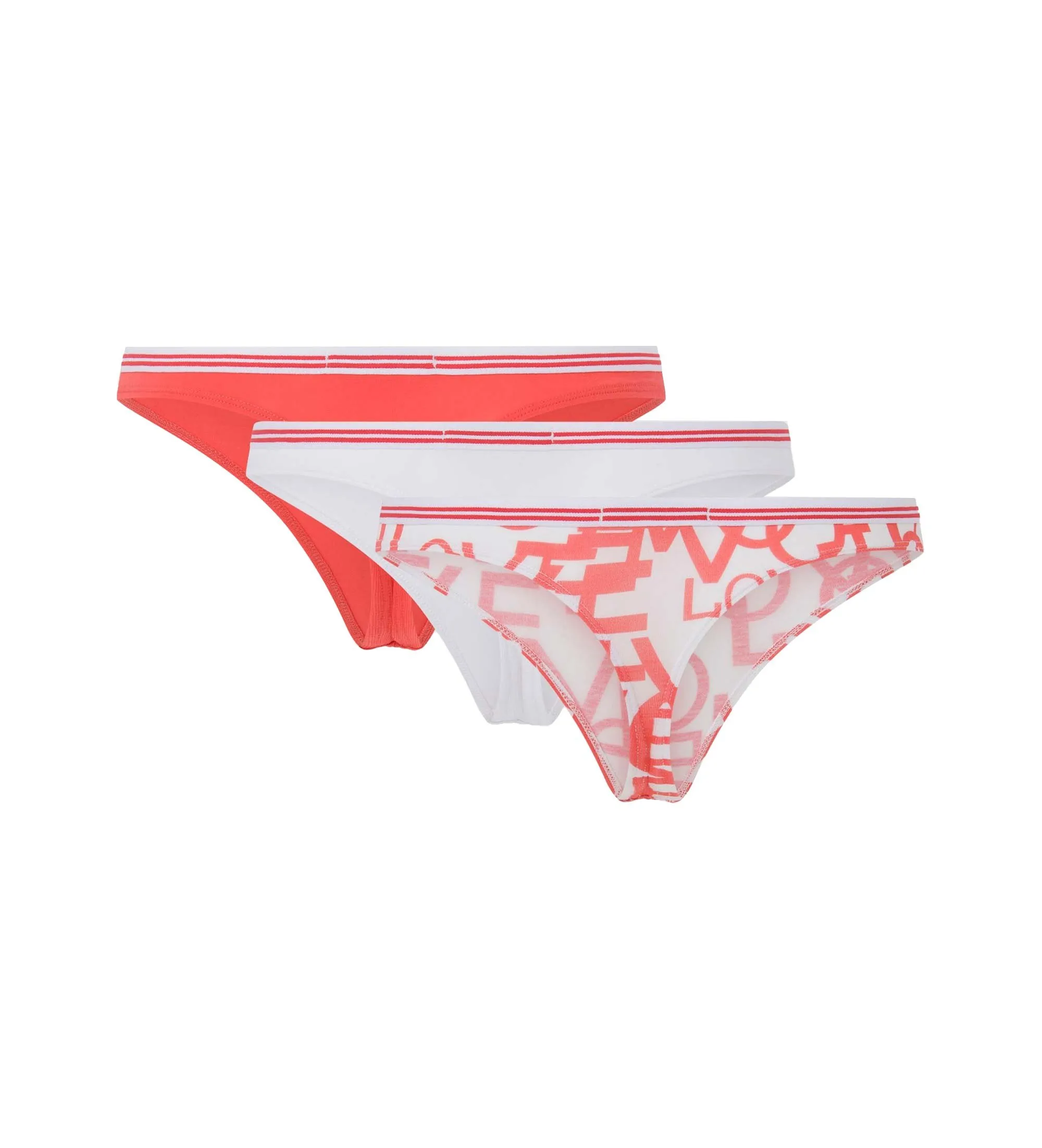 Pack 3 Tangas Classic Love rojo