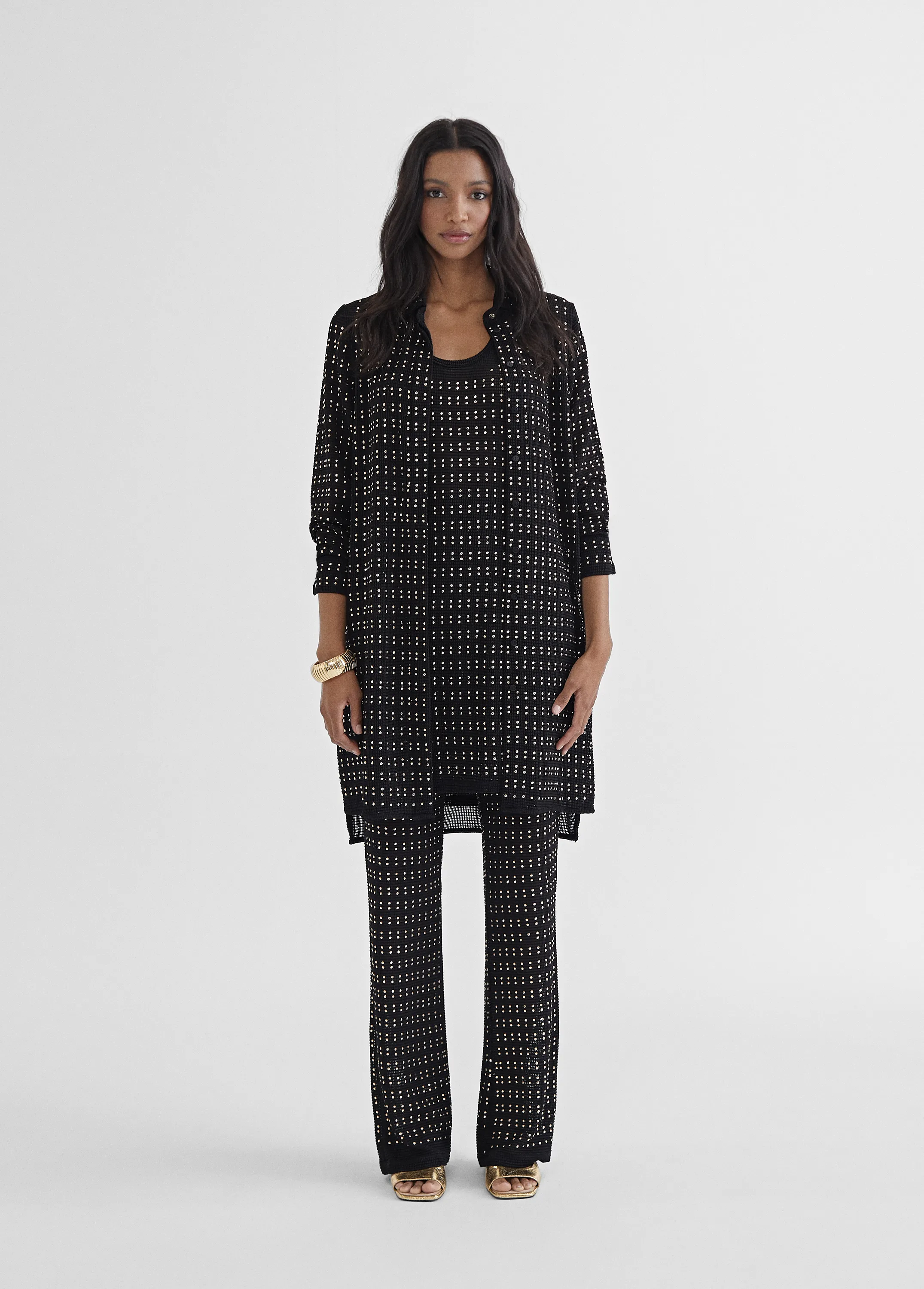 Pantalon semitransparente studs Lola Casademunt