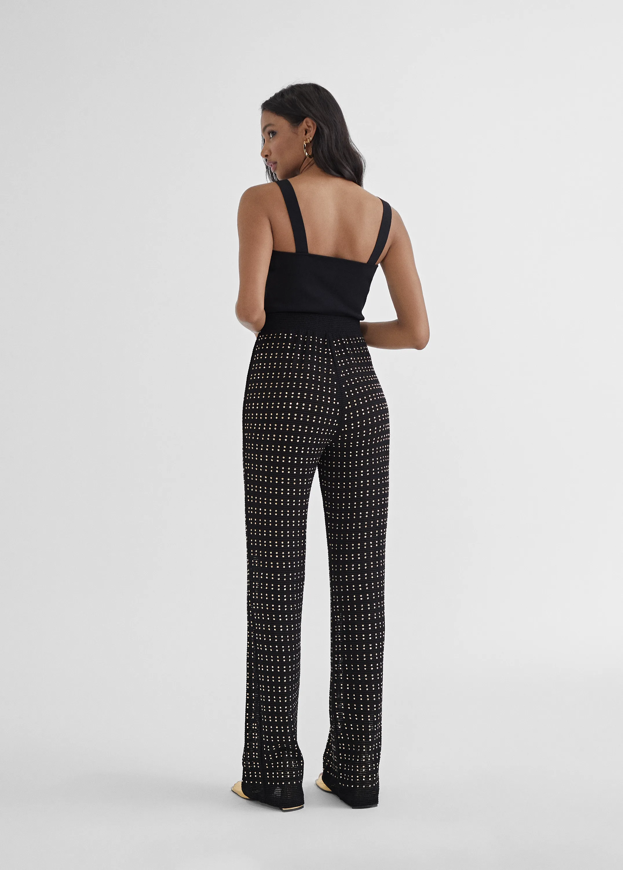 Pantalon semitransparente studs Lola Casademunt