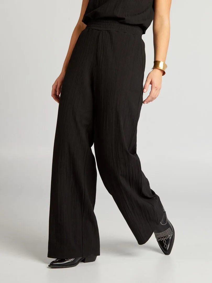 PANTALóN ANCHO  NEGRO