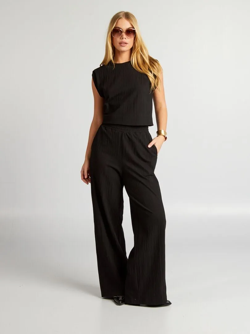 PANTALóN ANCHO  NEGRO