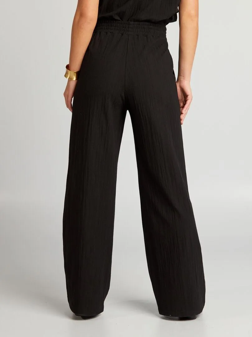 PANTALóN ANCHO  NEGRO