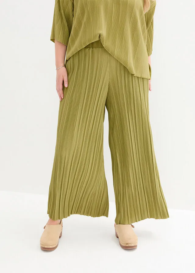 PANTALóN DE ALGODóN VERDE OLIVADORADO