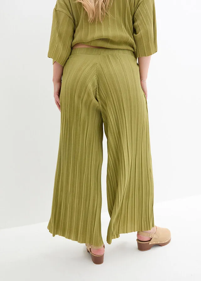 PANTALóN DE ALGODóN VERDE OLIVADORADO