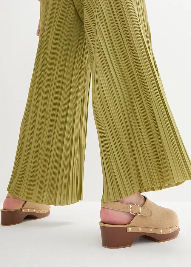 PANTALóN DE ALGODóN VERDE OLIVADORADO