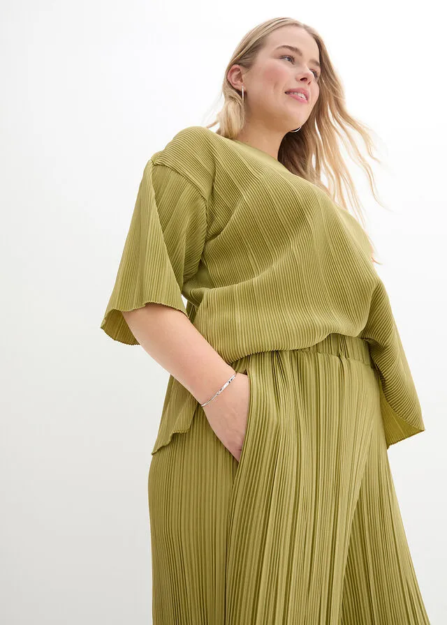 PANTALóN DE ALGODóN VERDE OLIVADORADO