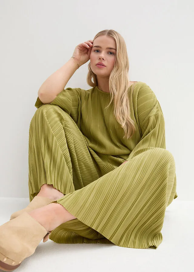 PANTALóN DE ALGODóN VERDE OLIVADORADO