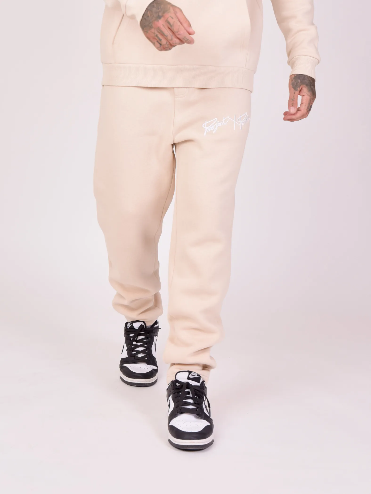 Pantalón de chándal básico con bordado completo del logotipo