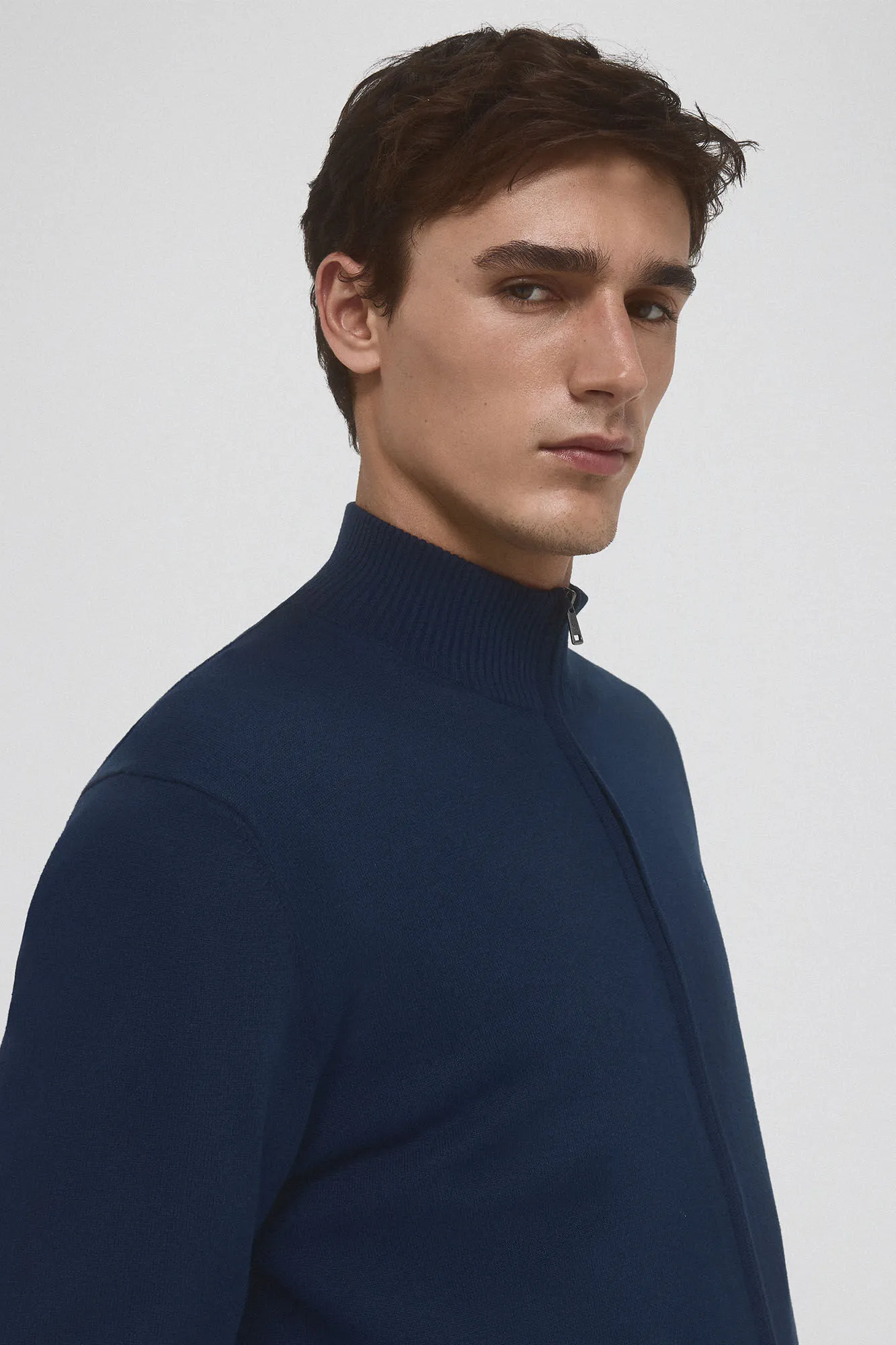 Pedro del Hierro Cárdigan fino algodón premium cremallera