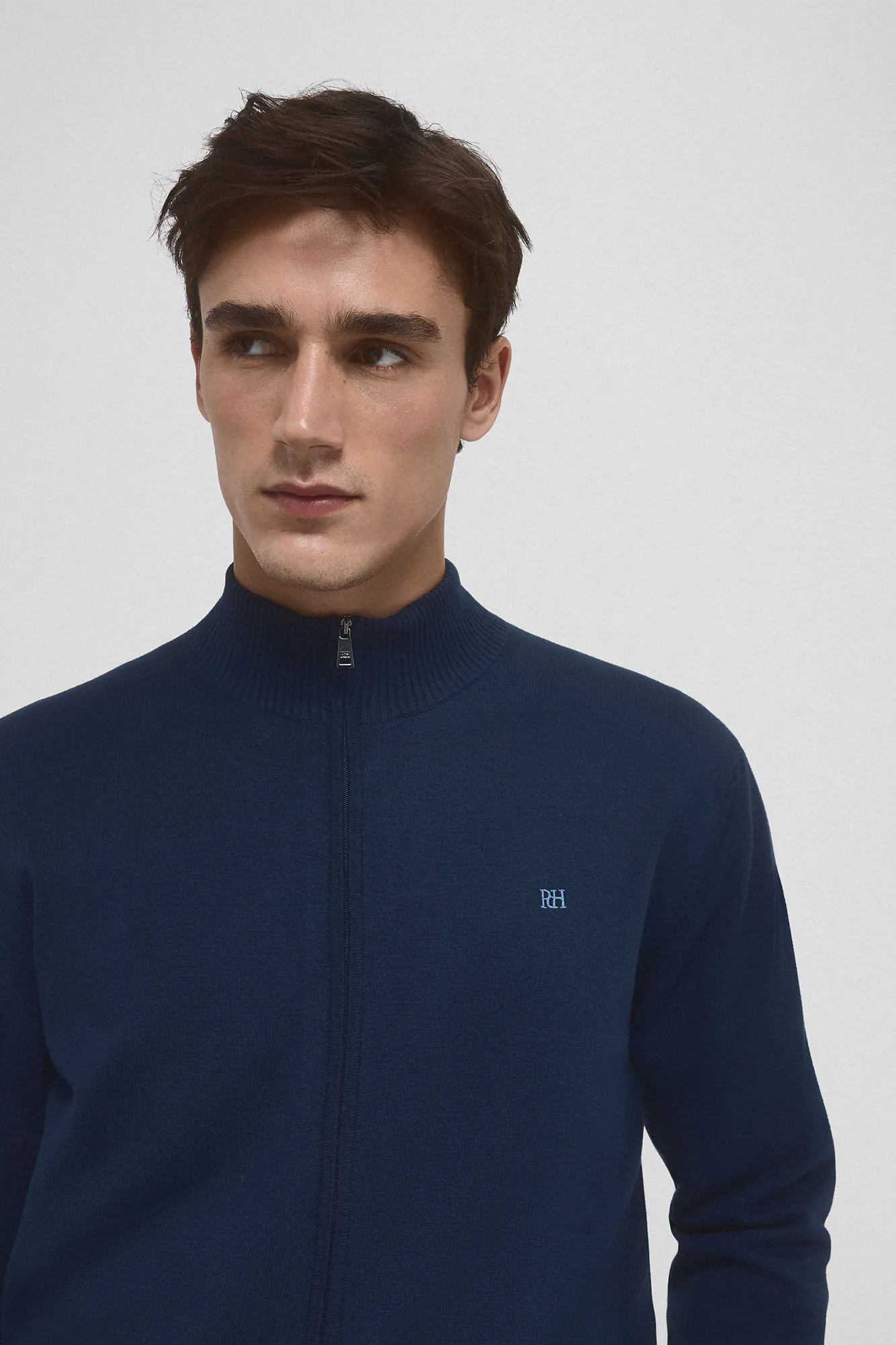 Pedro del Hierro Cárdigan fino algodón premium cremallera