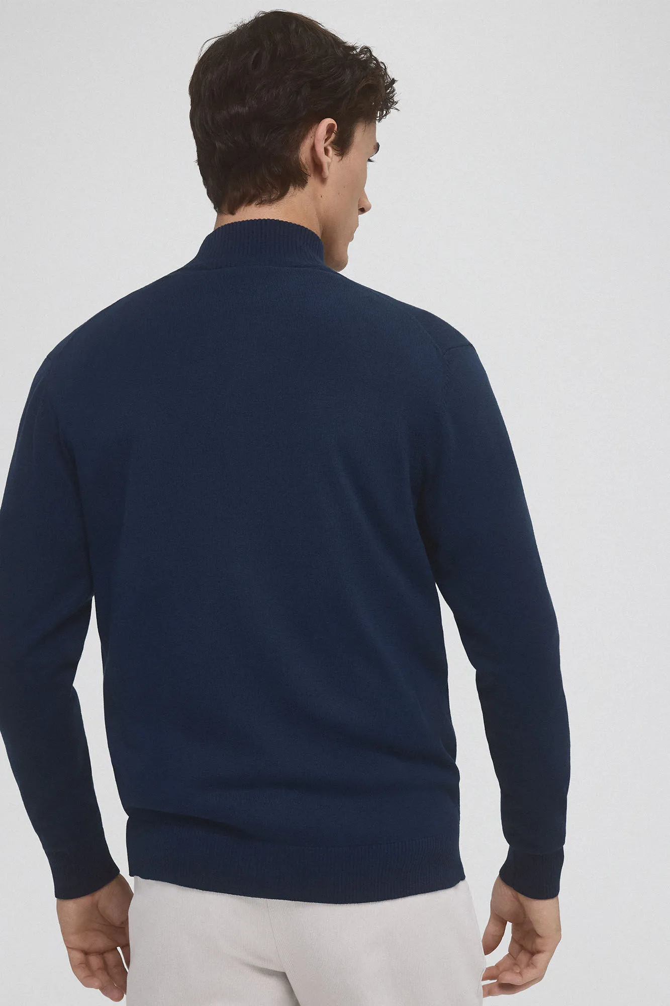 Pedro del Hierro Cárdigan fino algodón premium cremallera