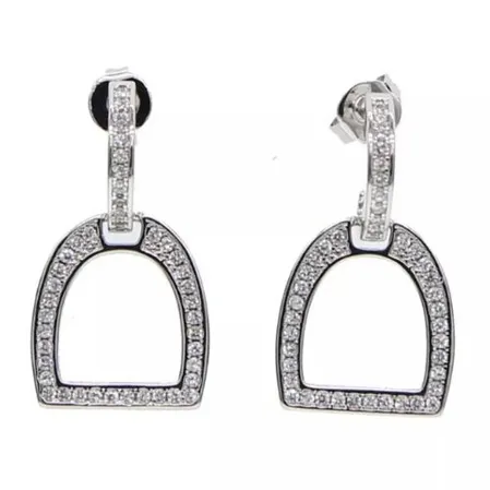 Pendientes caballos Solitaire