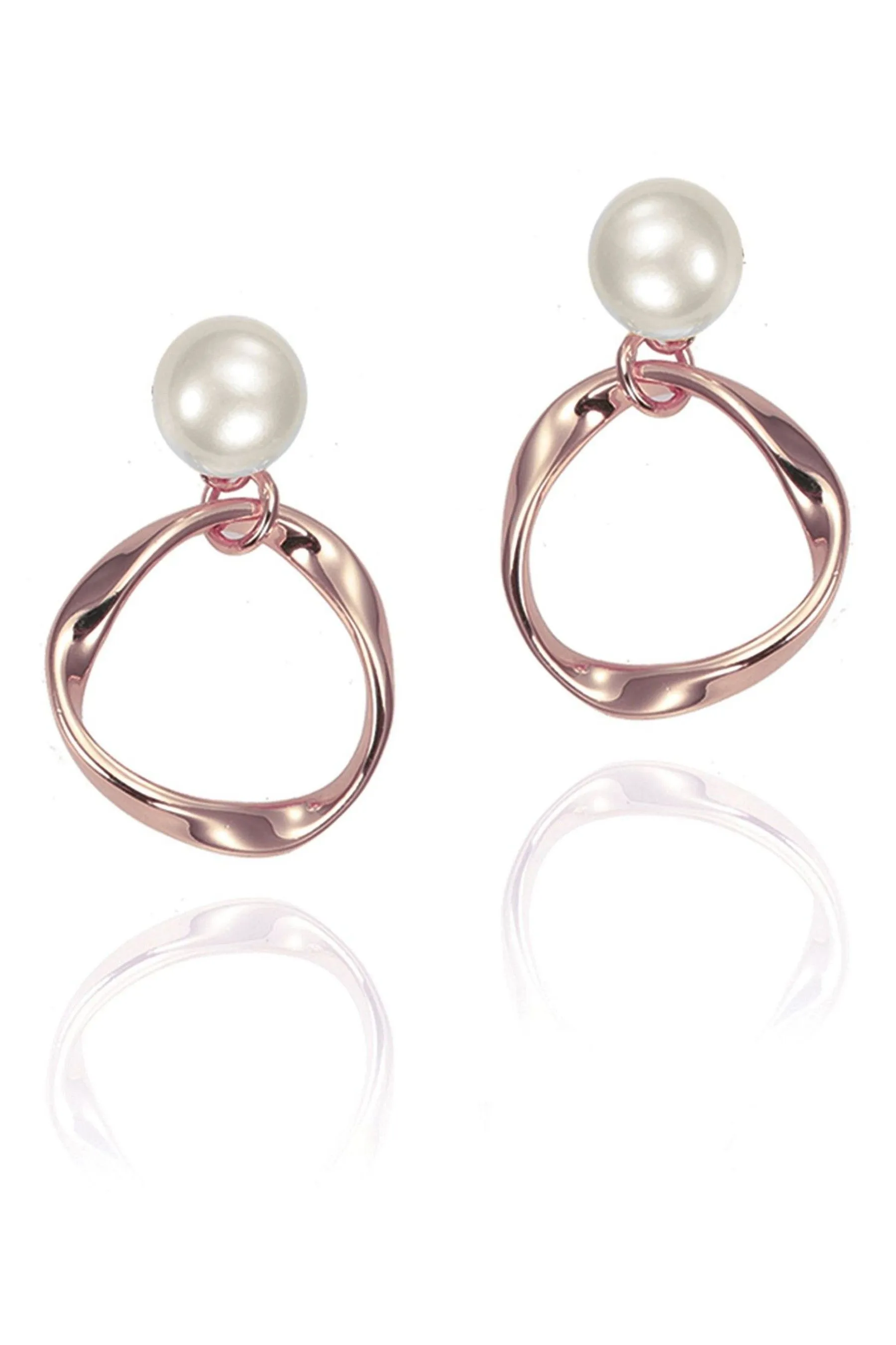 Pendientes con perlas de diseñador Turin de Ivory & Co