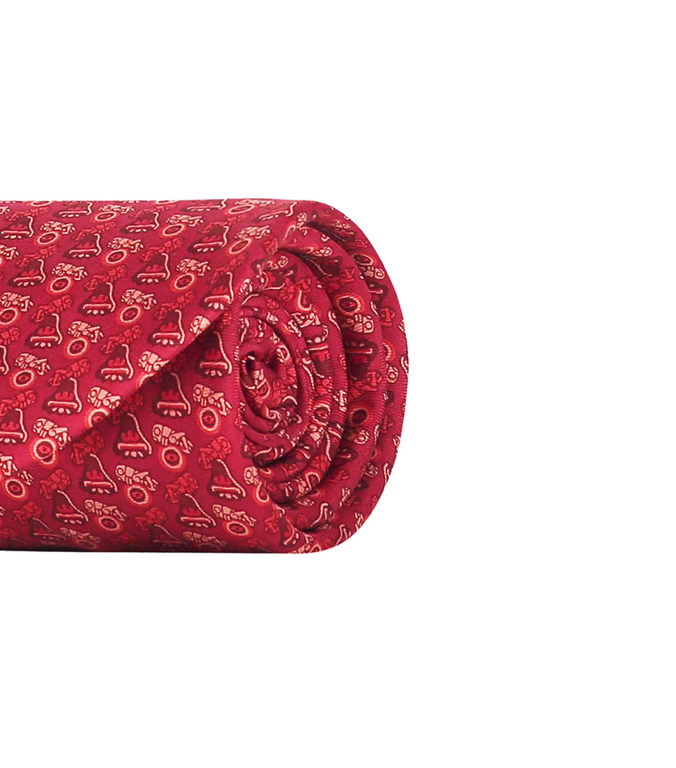 Pineda Covalin Corbata ancha de seda roja Chapultepec