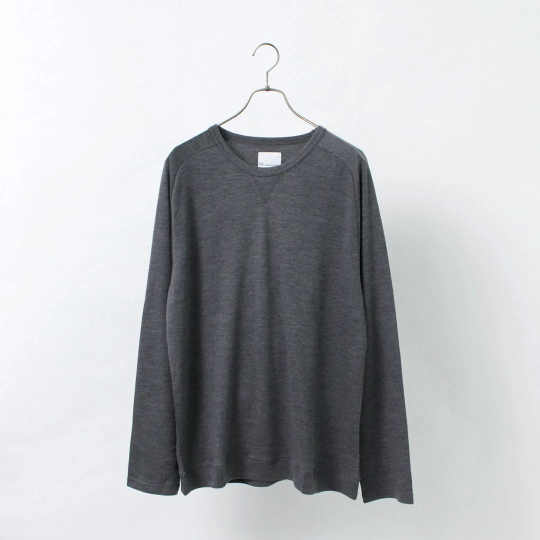 Re Hecho en Tokio Japón / Dress Wool Knit Crew Neck
