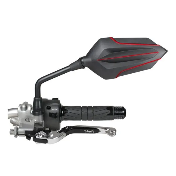 Retrovisores moto Chaft Chucky Black Red CE 
