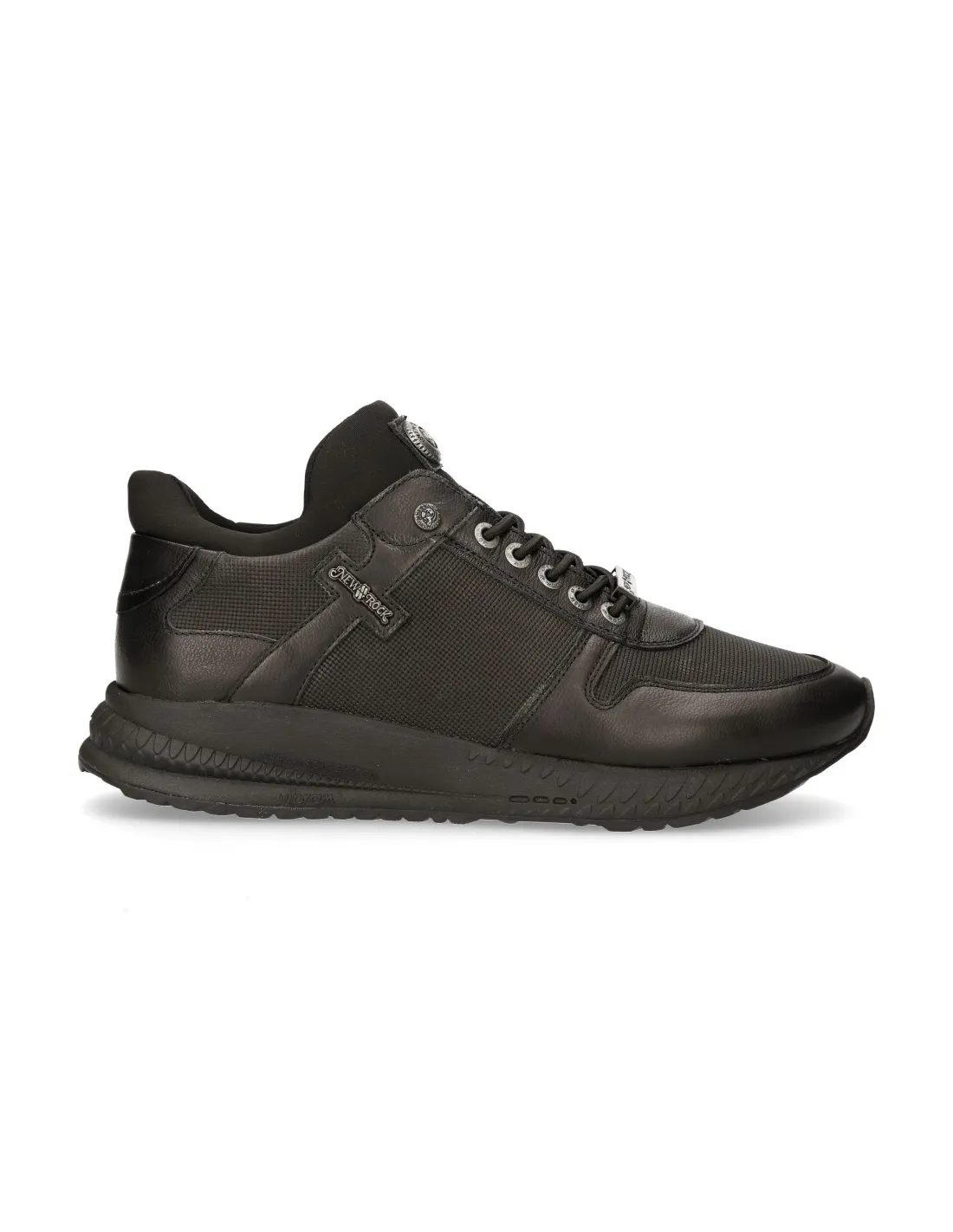 SHOE BLACK CHRONO WITH LACES MCHRONO002C14
