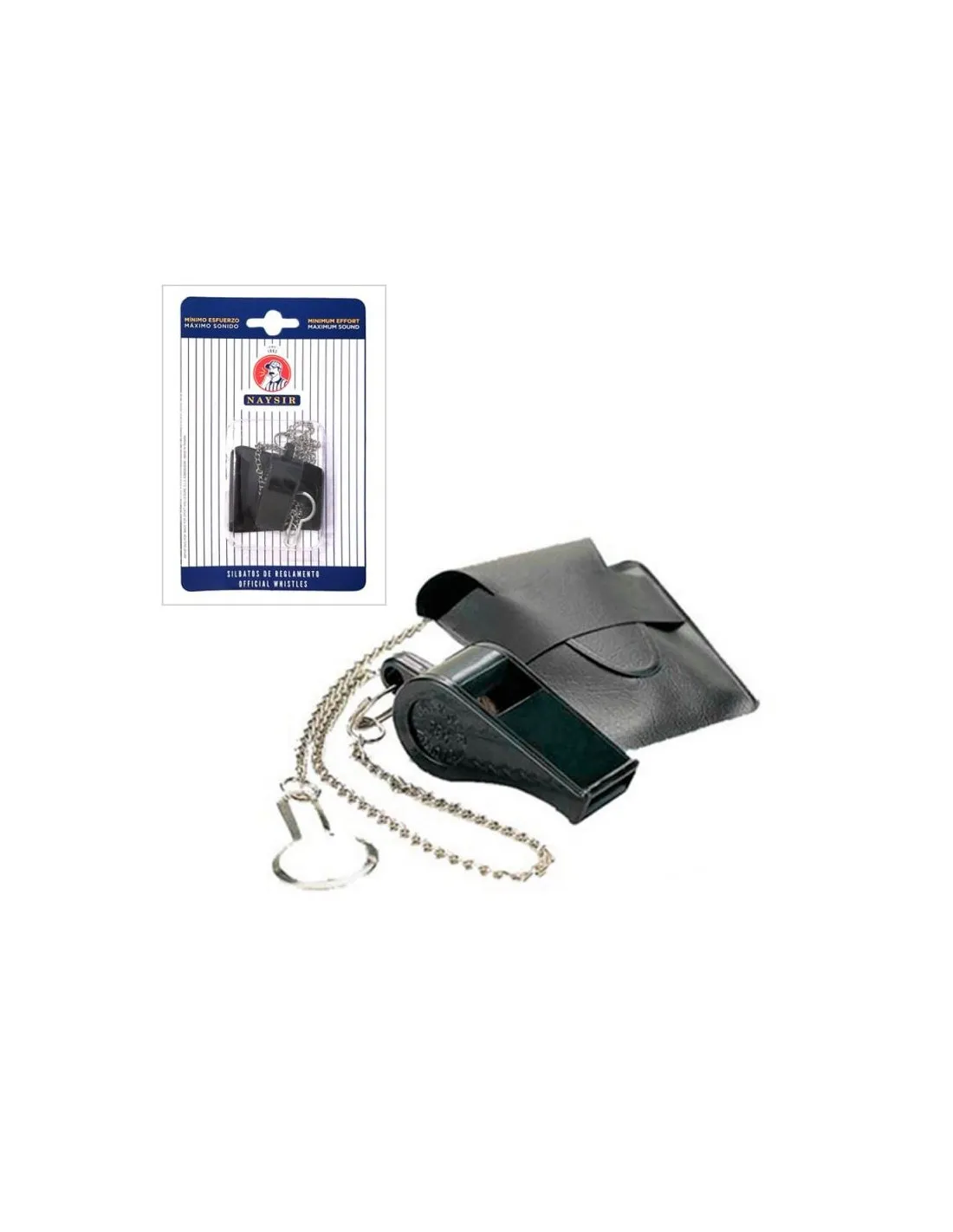 SILBATO NAYSIR N1B ABS CON CADENA, FUNDA Y BLISTER NEGRO