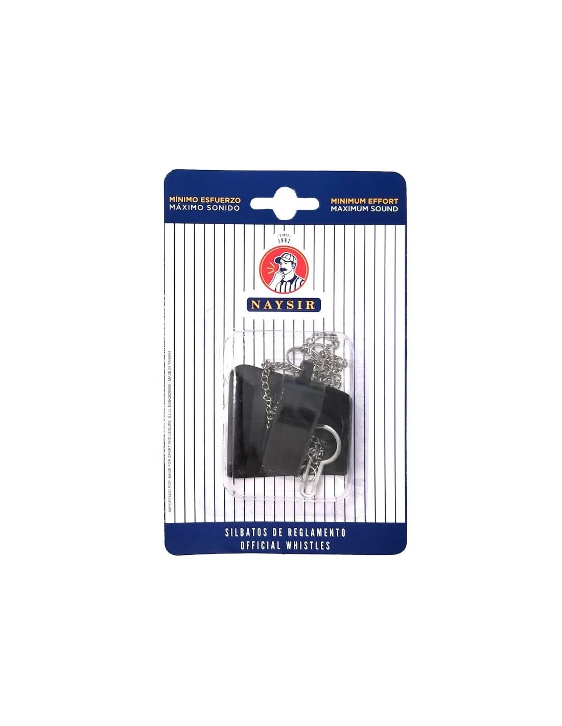 SILBATO NAYSIR N1B ABS CON CADENA, FUNDA Y BLISTER NEGRO