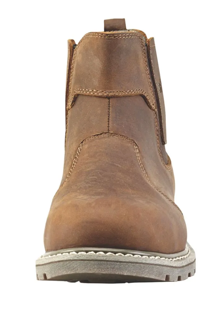 Site Mudguard, botas de seguridad de media caña, marrón, talla 47