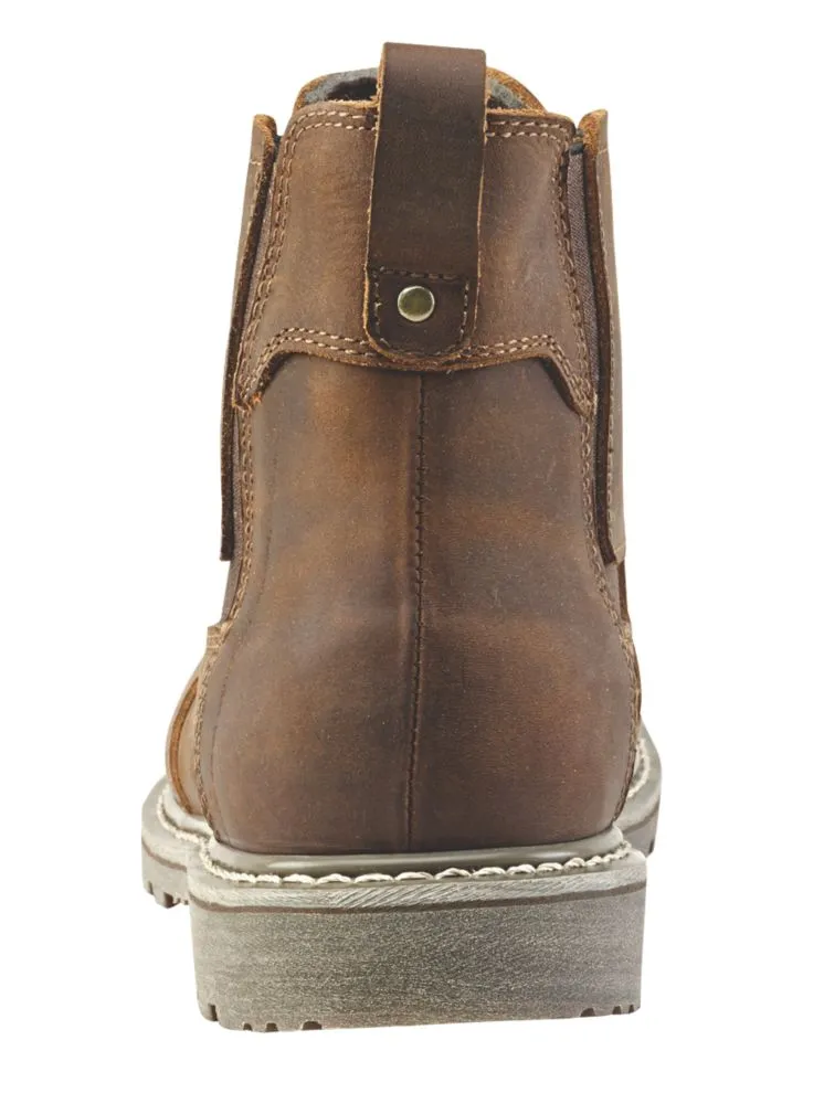 Site Mudguard, botas de seguridad de media caña, marrón, talla 47