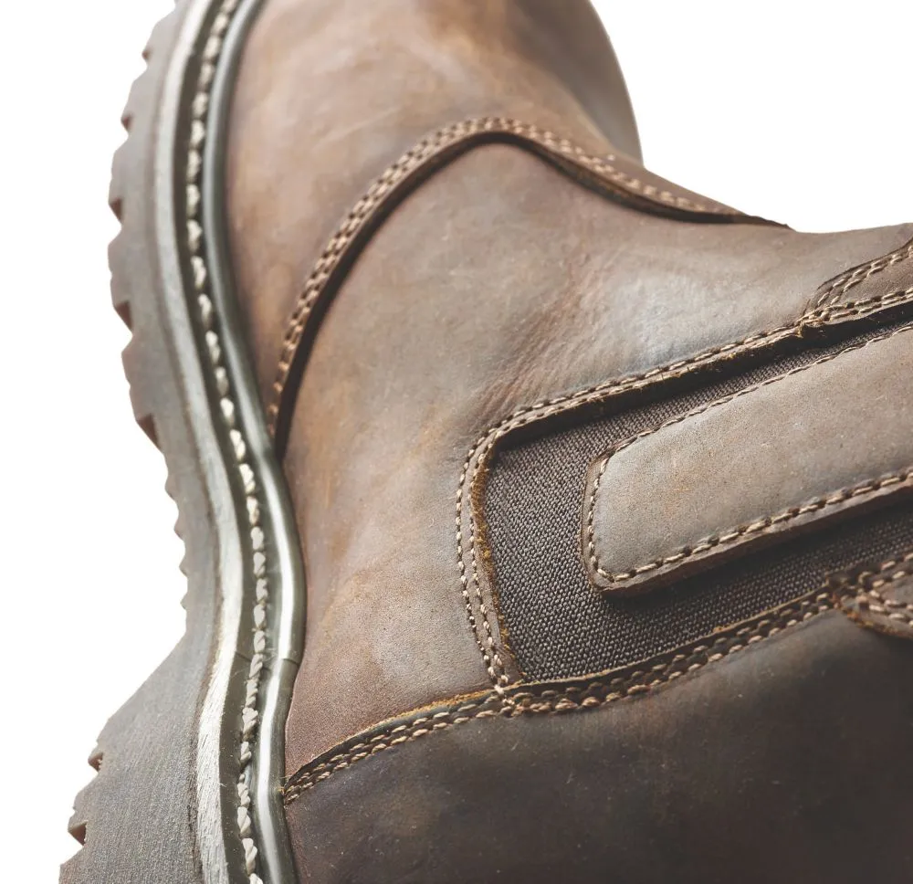 Site Mudguard, botas de seguridad de media caña, marrón, talla 47