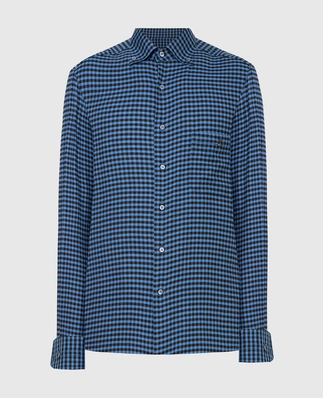 Stefano Ricci Blue checked shirt