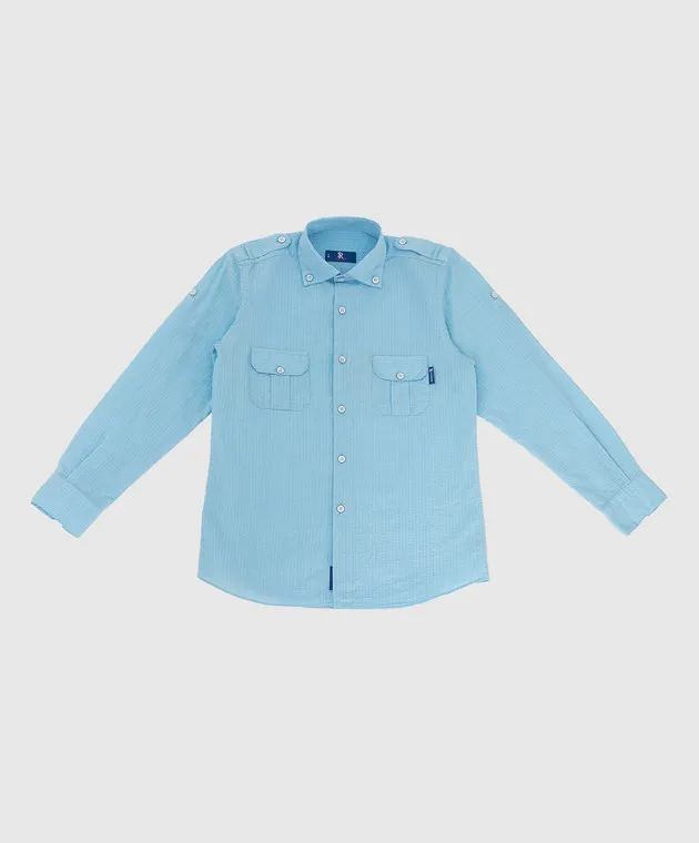 Stefano Ricci Children's blue shirt