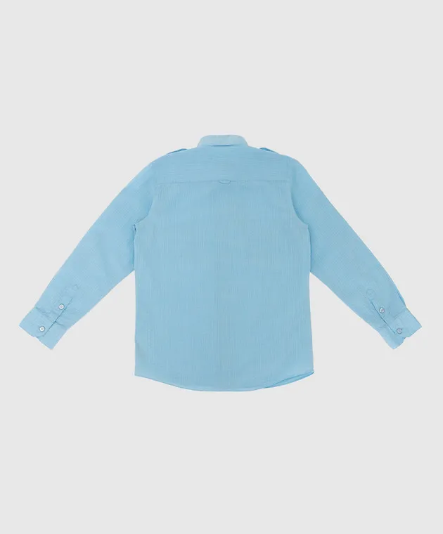 Stefano Ricci Children's blue shirt