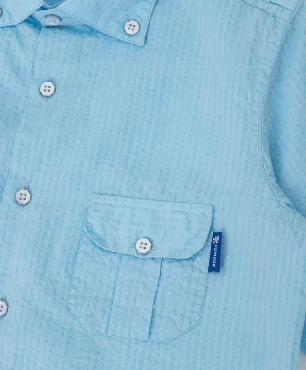 Stefano Ricci Children's blue shirt