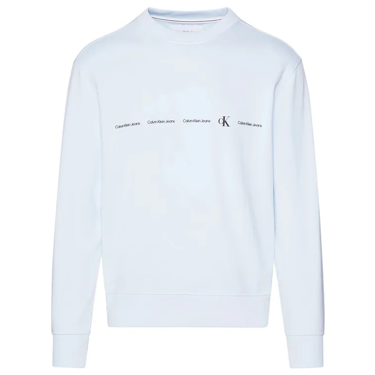 SUDADERA HOMBRE  CK LOGO REPEAT CREW NECK