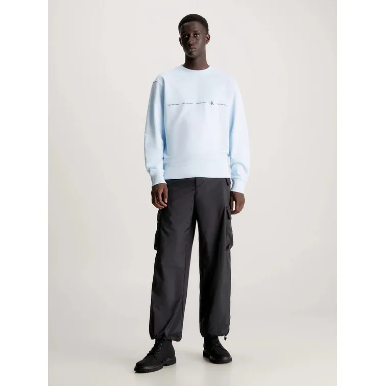SUDADERA HOMBRE  CK LOGO REPEAT CREW NECK