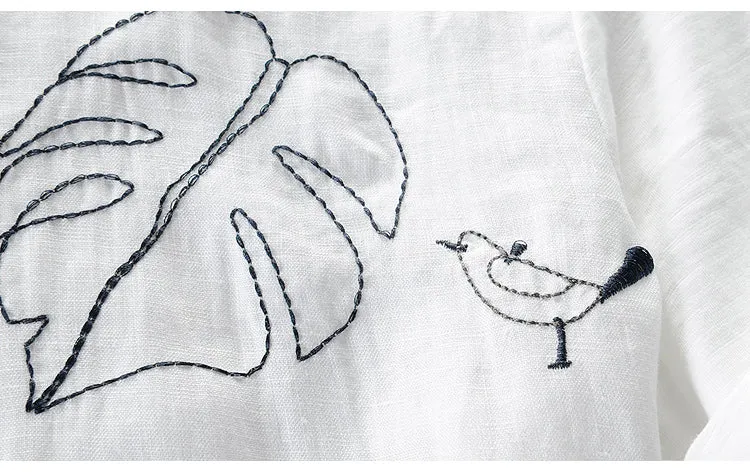 TSHIRT DE LINO MANGA CORTA PARA HOMBRE