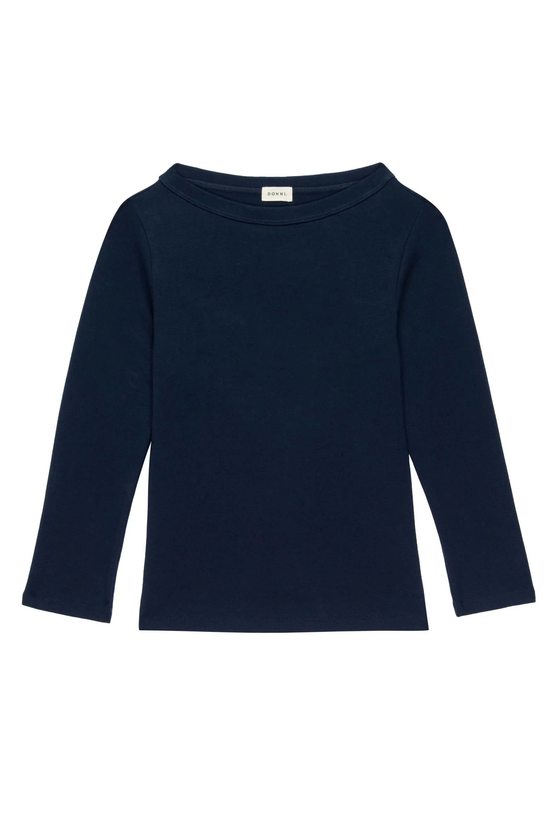 The Baby Rib Boatneck in Navy