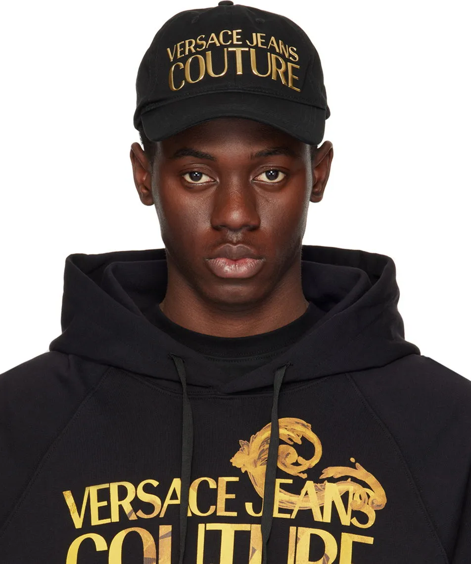Versace Couture Black Logo Baseball Cap