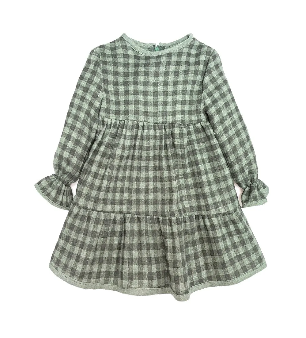 Vestido de cuadros colección Green Olive