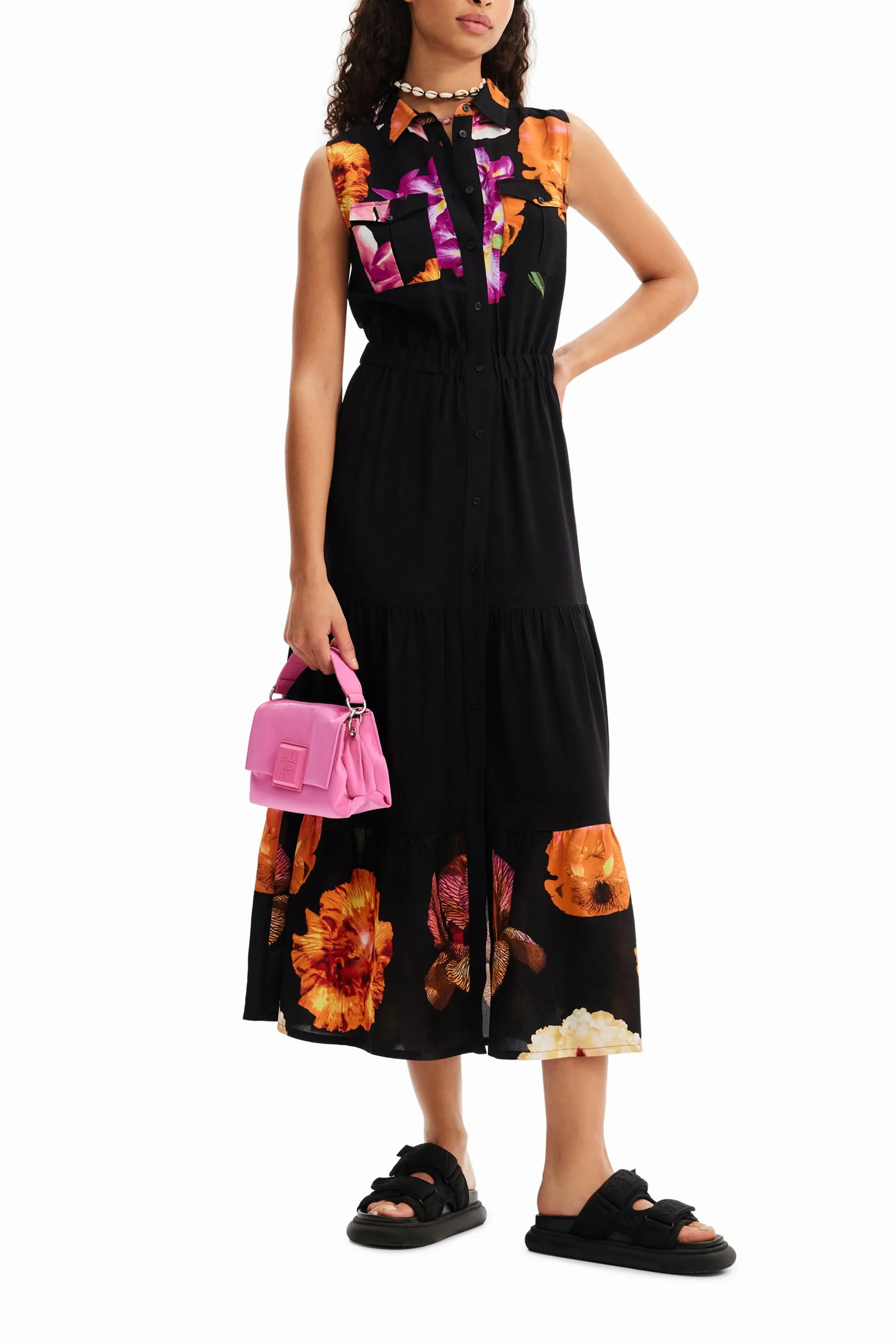 Vestit llarg camiser flors M. Christian Lacroix