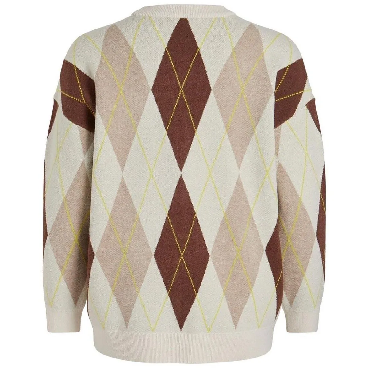 VIARGIE VNECK JACQAURD KNIT