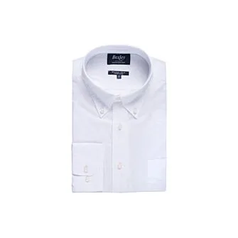 WHITE LONG SLEEVE COTTON LINEN SHIRT  COLTEN