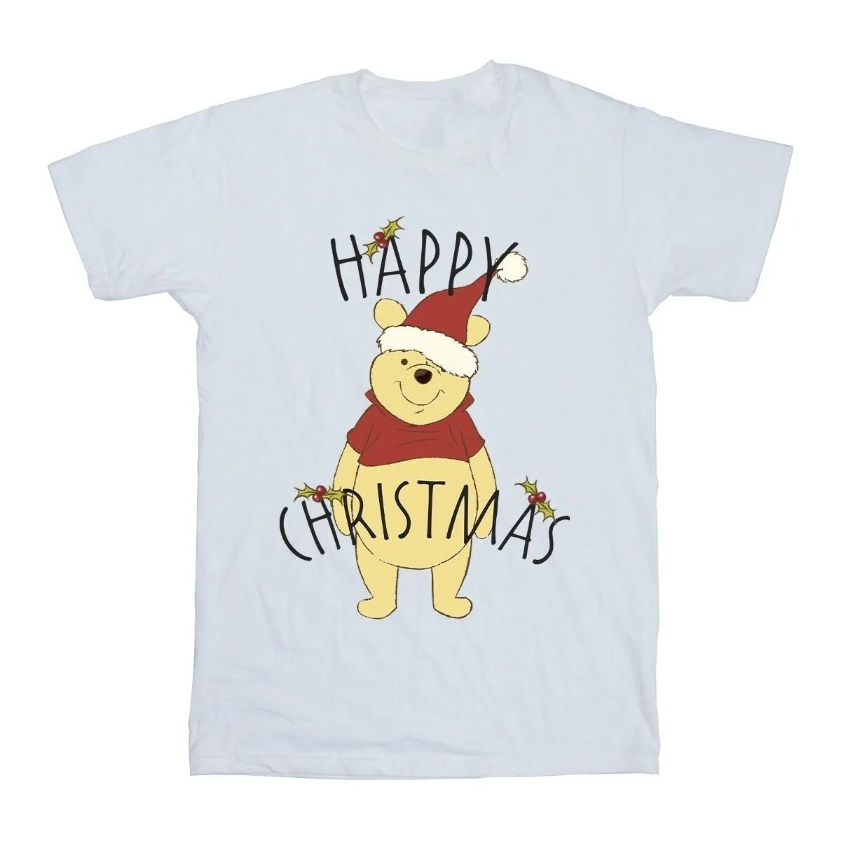 Winnie The Pooh Happy Christmas Holly
