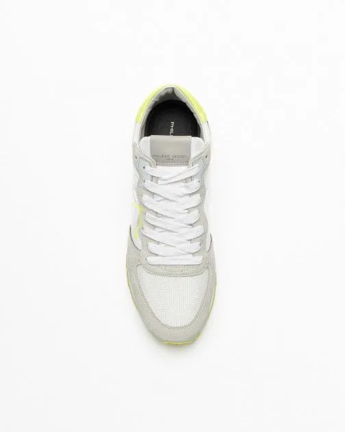 Zapatillas blancas Philippe Model Tropez Haute Low Man Blanco