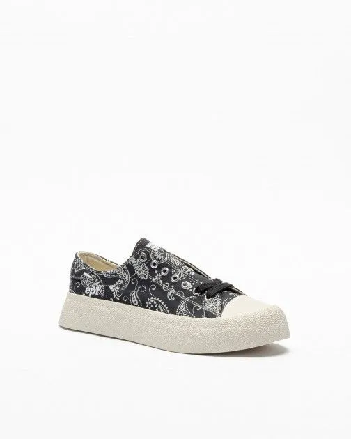 Zapatillas de plataforma East Pacific Trade DIVE PRINT Negro