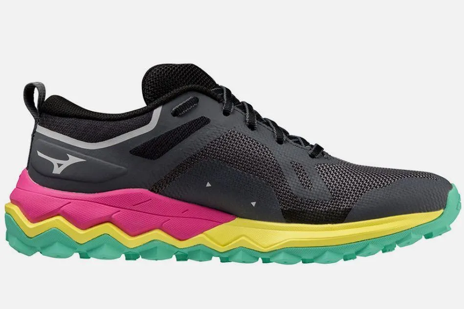Zapatillas Mizuno Wave Ibuki 4 Mujer Negro/Amarillo/Rosa