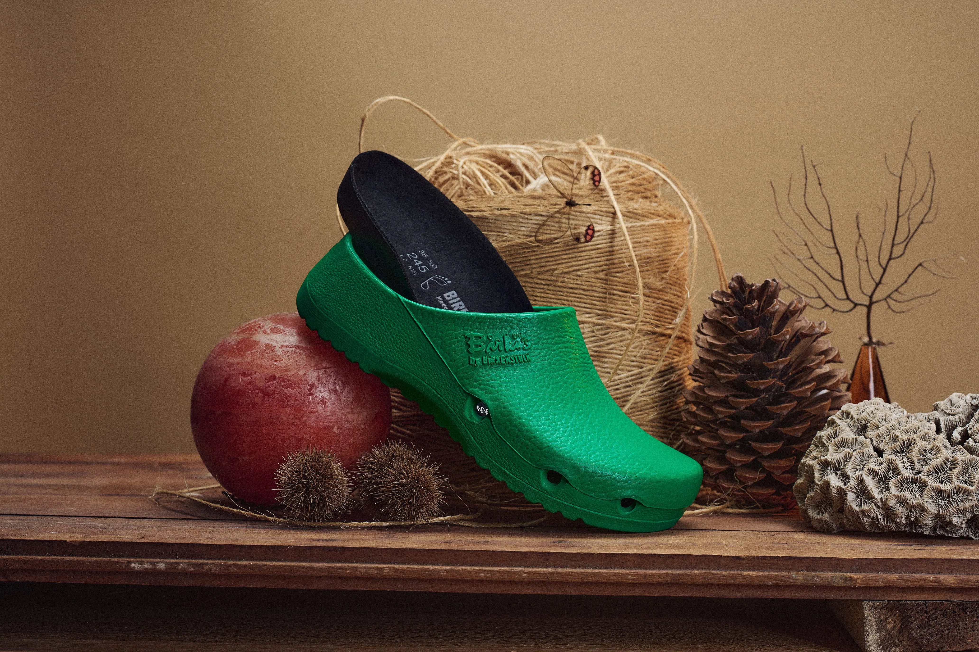 Zueco Birkenstock Birki Air Antistatic PU Green